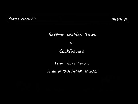 Saffron Walden Town v Cockfosters. Season 2021/22