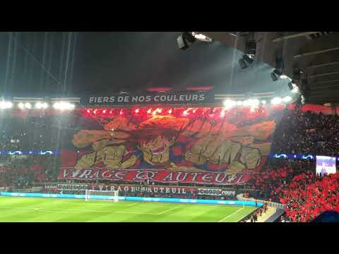 Paris SG - Bayern 2023 Virage Auteuil 1/8 Final UCL Pyro