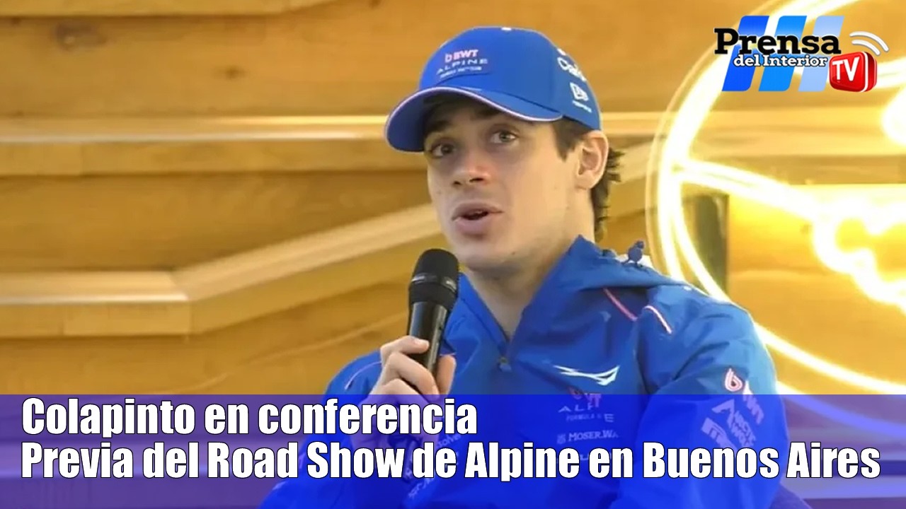 Colapinto en conferencia - Previa del Road Show de Alpine en Buenos Aires