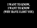 CAMEO - Why Have I Lost You w/ Lyrics
