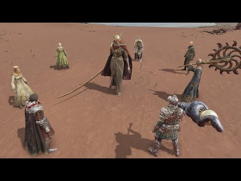 All Humans Of Volcano Manor Vs Bosses - Elden Ring