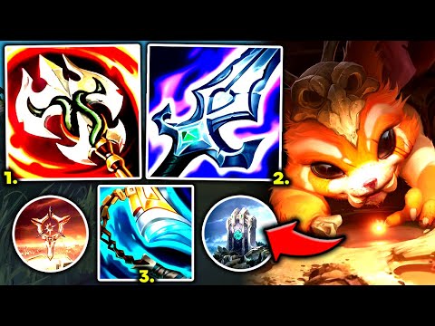 GNAR TOP (Q) LITERALLY HITS LIKE A TRUCK (#1 FAVORITE BUILD) - S13 Gnar TOP Gameplay Guide