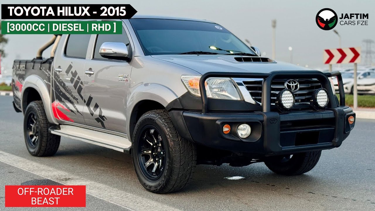 Toyota Hilux DOUBLE CABIN | 3.0L DIESEL | BULL BAR + ROLL BAR | RHD | AUTOMATIC  TRANSMISSION | 2015 video