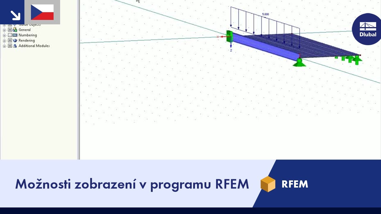 Možnosti zobrazení v programu RFEM