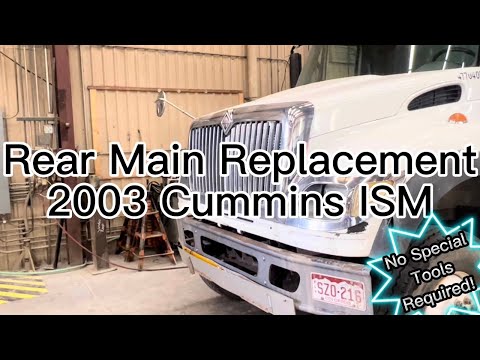 Rear Main Replacement 2003 Cummins ISM *NO SPECIAL TOOLS REQUIRED* SAME FOR CUMMINS M11, L10, ISM11