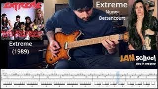 Extreme Mutha (Don&#39;t Want to Go To School Today) Nuno Bettencourt Intro Guitar Solo (With TAB)