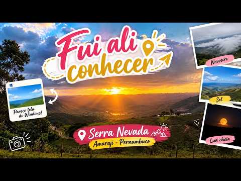 Fui ali conhecer Serra Nevada Amaraji Pernambuco