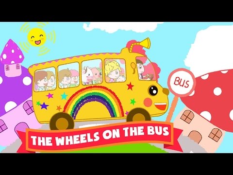 The Wheels On The Bus Super Simple Songs | Nursery Rhymes Song [Music Video 4K]