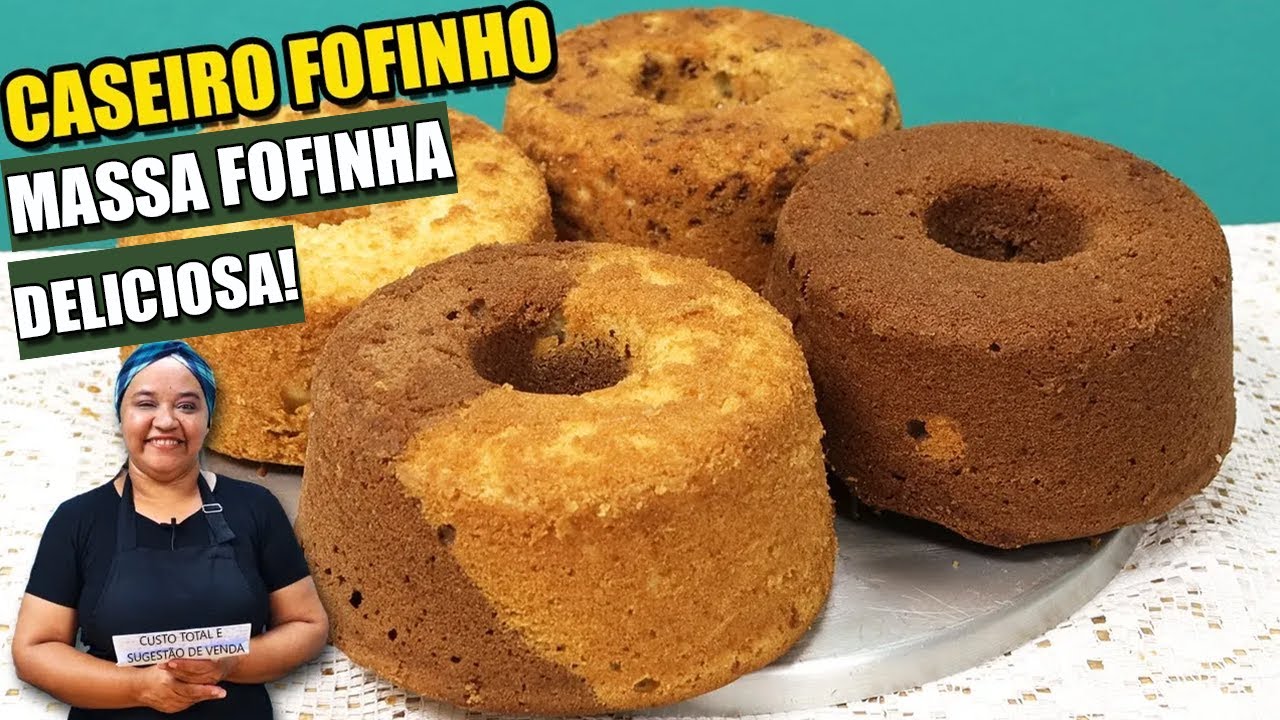 Apenas 1 MASSA BASE Fiz 4 SABORES de BOLO CASEIRO Para VENDER É LUCRO CERTO!! Cozinha sem mistério