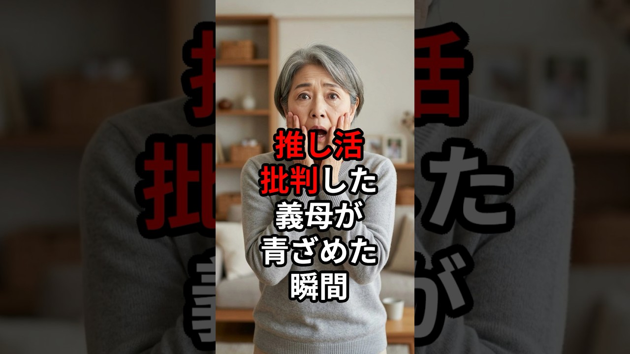 【嫁いびり】推し活批判した義母が青ざめた瞬間… #スカッと #スカッとする話 #話題のスカッと #嫁姑 #嫁姑問題 #嫁いびり