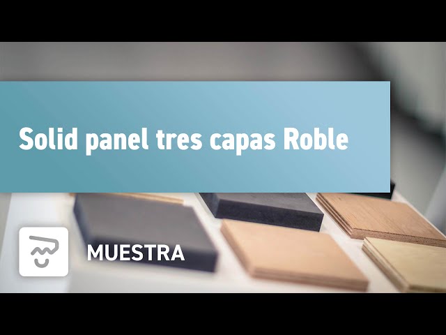 Solid panel tres capas Roble