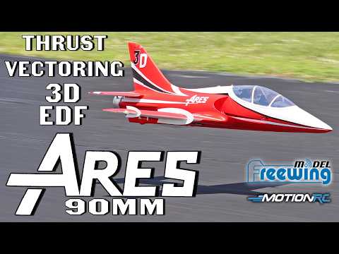ALL-NEW & AVAILABLE NOW! Freewing Ares 90mm Thrust Vectoring 3D EDF | Motion RC