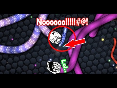 Slither.io My New Top #1 Leaderboard "Length 27k" Epic Surviving Long Battle Gameplay