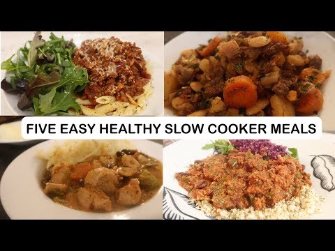 FIVE EASY SLOW COOKER MEALS ON SLIMMING WORLD / HEALTHY EATING