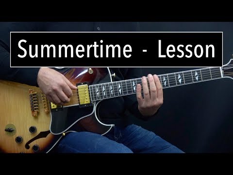 Summertime (Dm) Lesson - Easy & Advanced Jazz Guitar Lesson by Achim Kohl