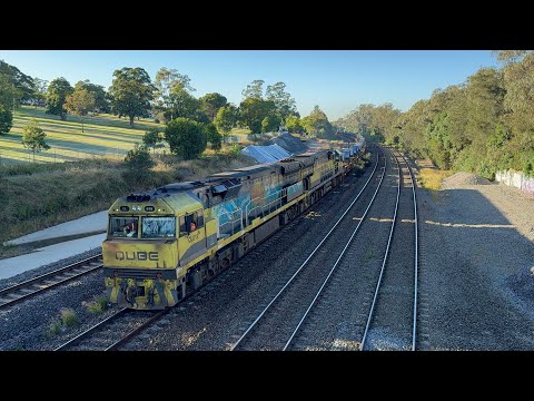 Qube’s QL019 (Indigenous) & QL003 with 4WB7 at East Maitland - 8/5/25