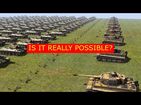 Can 10 Tiger Tanks Survive 100 T-34s?! | Gates Of Hell