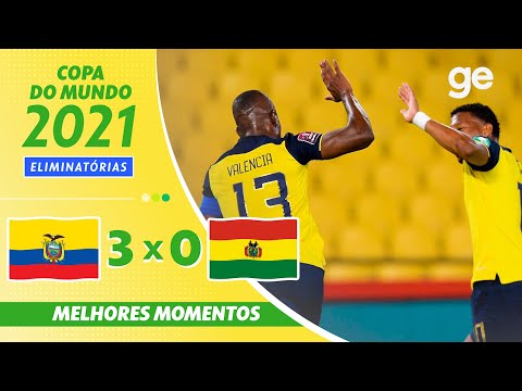 Gols e lances de Equador x Bolívia