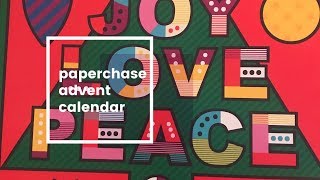 Paperchase Advent Calendar opening 2018