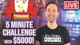 🔴 LIVE 5 Minute Challenge with $5000 💵  Agua Caliente Cathedral City! 🎰