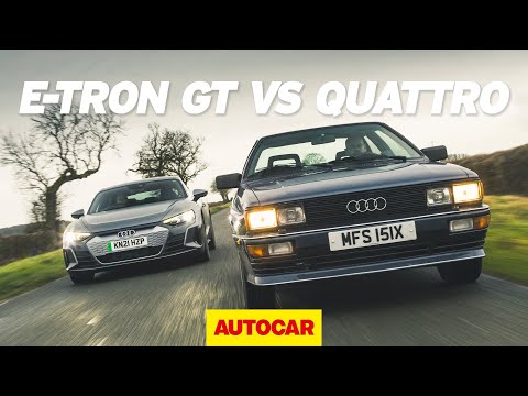 Quattro v Quattro | Audi's original meets e-tron GT | Autocar Heroes