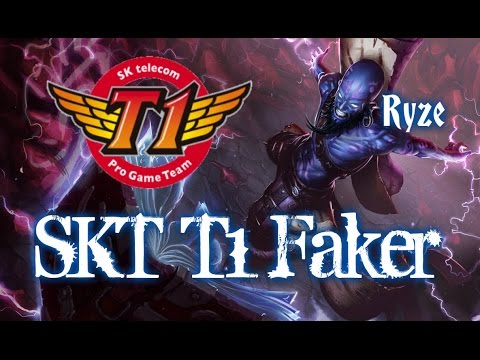 SKT T1 Faker RYZE vs Gnar Top Lane - League of Legends Ranked Korean