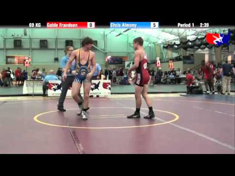 Gable Frandsen vs. Chris Almony at 2013 ASICS FILA Cadet Nationals - GR