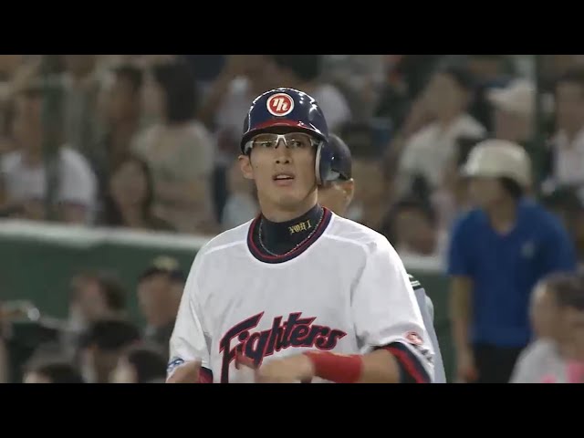 【3回裏】ファイターズ・陽 6試合連続ヒットでチャンス拡大!! 2016/8/31 Bs-H