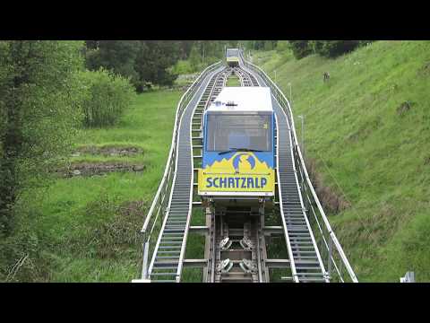 Standseilbahn 7270.01 Davos Schatzalp - Ausweiche - funicular Switzerland - Schatzalpbahn