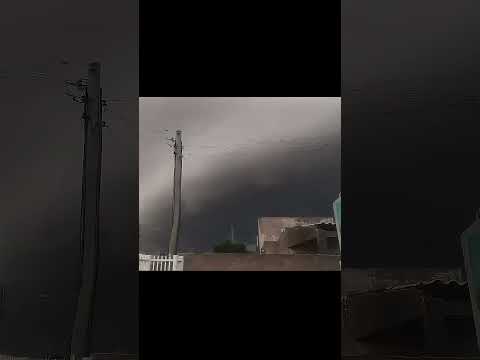 🚨ATENÇÃO⛈️, grande #tempestade é registrada na cidade de #santavitóriadopalmar , no #riograndedosul