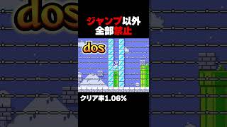 マリオメーカー2 ジャンプ以外全部禁止 クリア率1.06% ゲーム実況