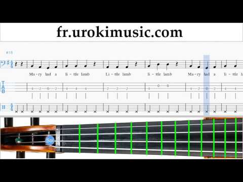 Cours de Violoncelle Mary Had A Little Lamb Tuto Partitions Partie#2 um-b829