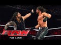 FULL MATCH Roman Reigns Vs Seth Rollins Raw March 2 2015