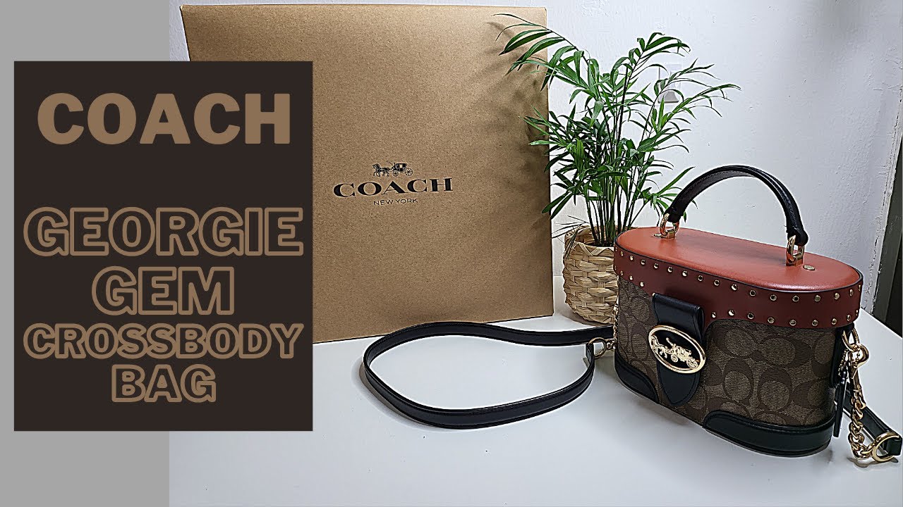 COACH GEORGIE GEM CROSSBODY BAG UNBOXING