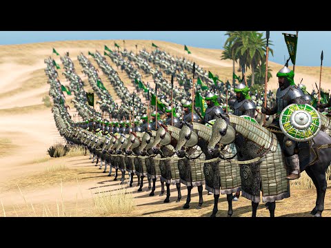 1000 Saracen Cavalry Charge the Templar Army – Desert Crusade Battle | Mount & Blade 2