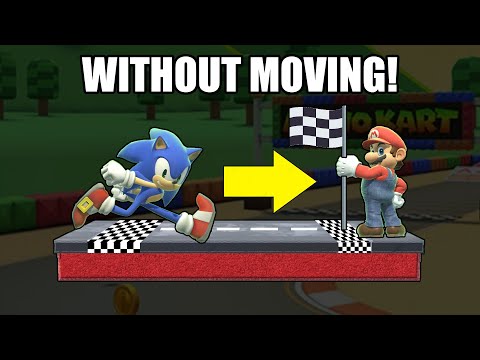 Who Can Race To The Finish WITHOUT MOVING? (Smash Bros Ultimate)
