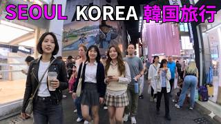 75] [4K] Seoul Korea Travel:  Myeongdong WALK: Seoul Korea Walking Tour #streetfood #Korea #walking
