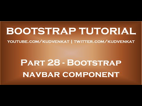 Bootstrap navbar component