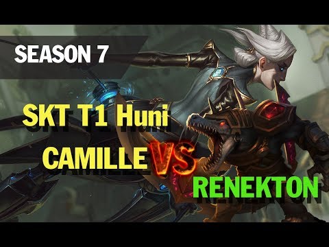 Season 7 SKT T1 Huni CAMILLE vs RENEKTON TOP l LOL League of legends