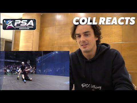 Squash: Paul Coll Reacts to *THAT* Megarally Vs Willstrop