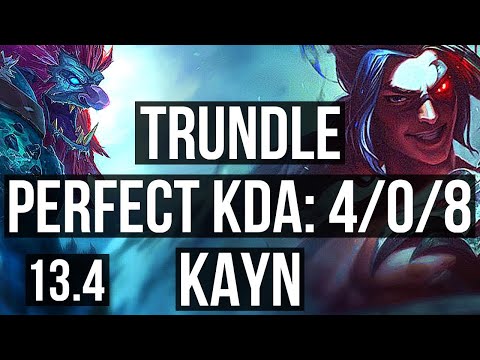 TRUNDLE vs KAYN (JNG) | 4/0/8 | KR Diamond | 13.4