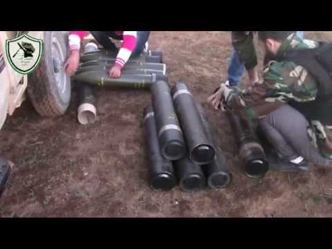 استهداف قوات النظام براجمة الصواريخ من قبل الفوج الأول مدفعية على جبهة تل أحمر في ريف القنيطرة