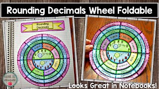 Rounding Decimals Wheel Foldable
