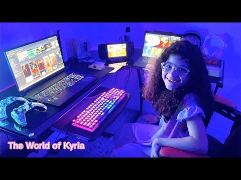 Kyria loves her new gaming, Steam Deck and productivity setup. 😊