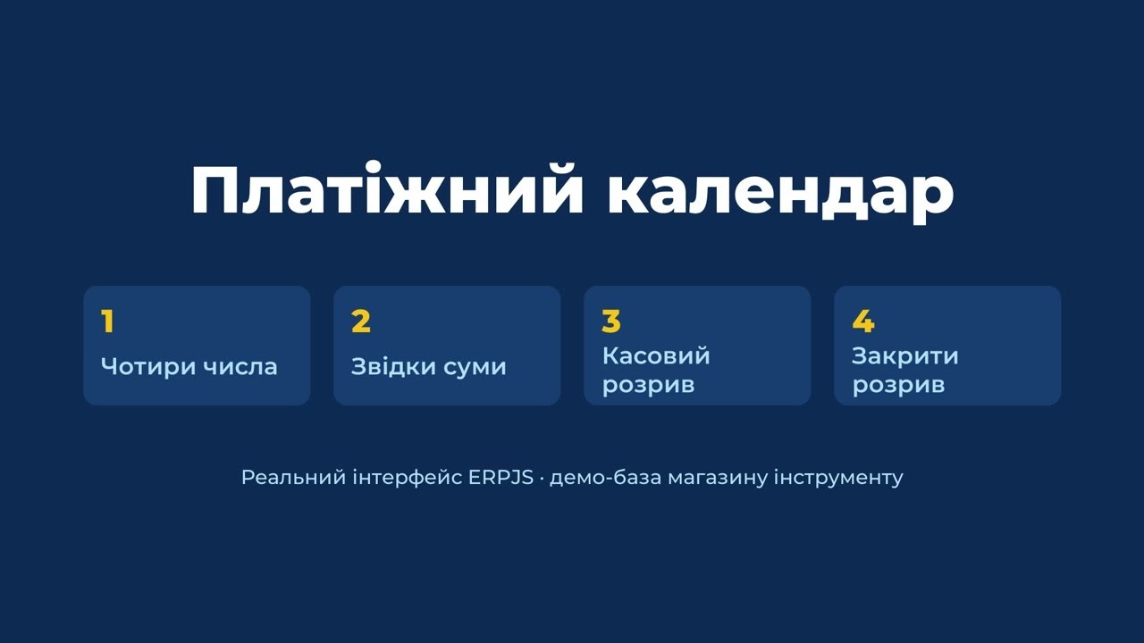 Платіжний календар: гроші зараз, прогноз і касові розриви