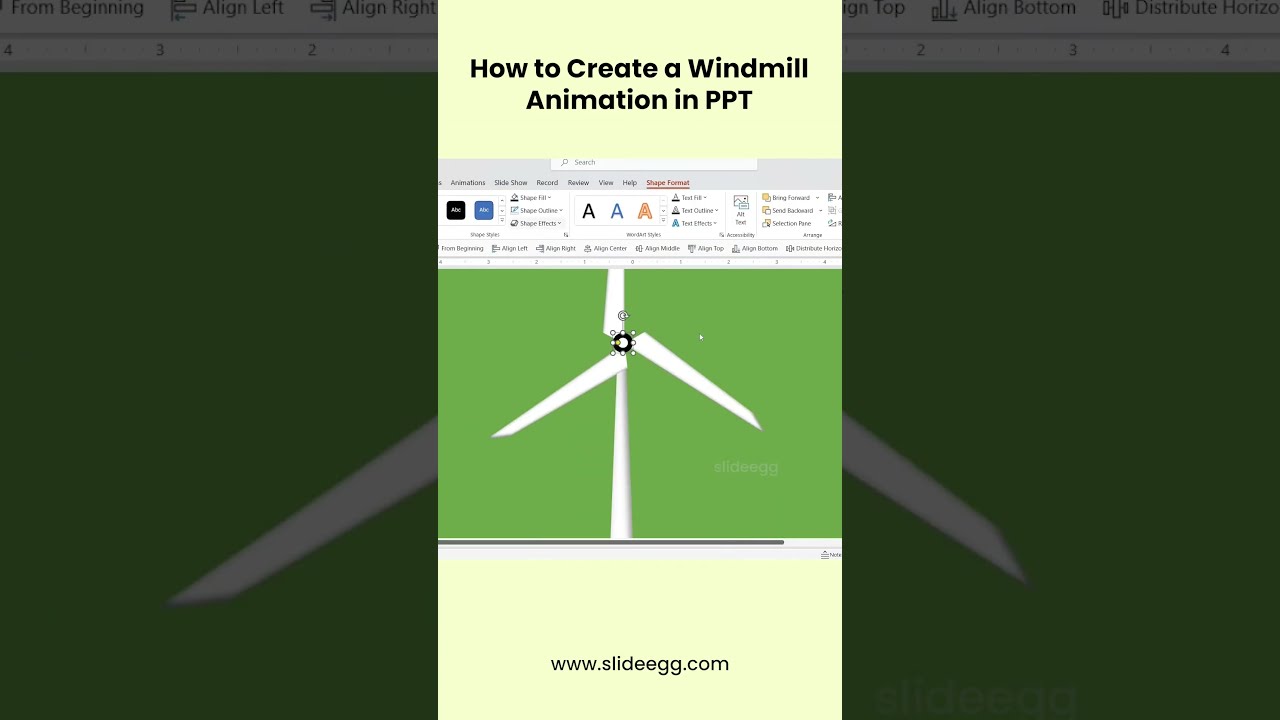 How to Create Windmill Animation in PPT 