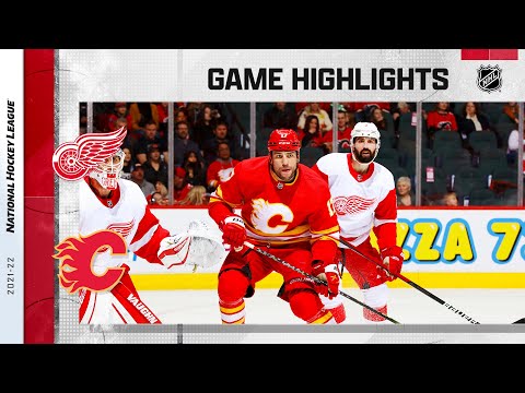 Red Wings @ Flames 3/12 | NHL Highlights