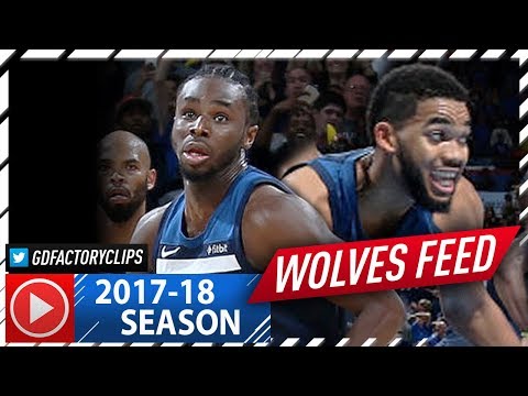 Andrew Wiggins & Karl-Anthony Towns Highlights vs Thunder (2017.10.22) - 27 Pts Each, GAME-WINNER!