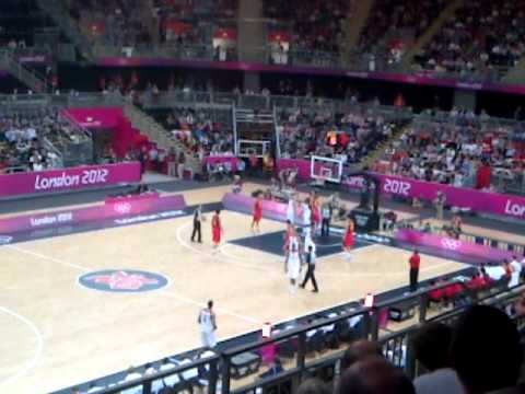 London Olympics 2012: Basketball GREAT BRITAIN vs CHINA Last Minute 4Q (Basketball Arena 06-08-12)