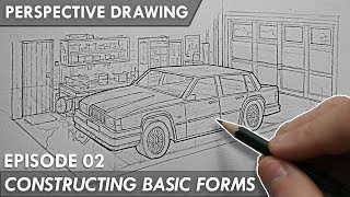 PERSPECTIVE DRAWING 02 - Constructing Basic Forms - Division & Multiplication